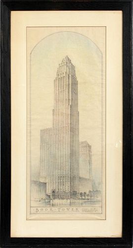 KAMPER INC. ARCHITECTURAL DRAWING EARLY 20TH C.