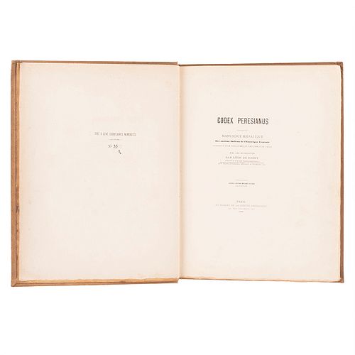 Rosny, Léon de (Introducción). Codex Peresianus: Manuscrit Hiératique des Indiens de l'Amérique Centrale. Paris: 1888.