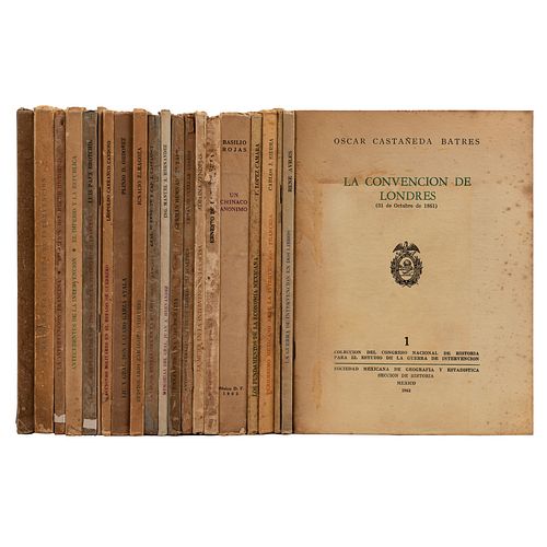 Sociedad Mexicana de Geografía y Estadística. Colección del Congreso Nal. de Hist. para el Estudio de la Intervención. México:1863. Pzs