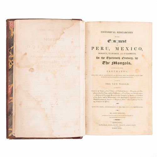 Ranking, John. Historical Researches on the Conquest of Peru, Mexico, Bogota, Natchez, and Talomeco. London: 1827.