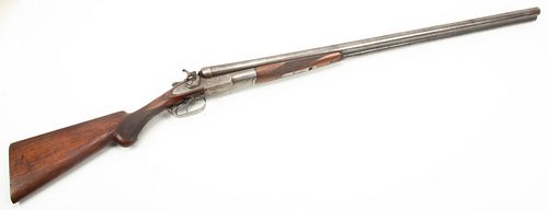 REMINGTON ARMS CO. NEW MODEL 1889 SIDE BY SIDE DOUBLE BARREL SHOTGUN, 12 GA., C. 1880S TO 1908, L 30" BARREL, SN 86088 