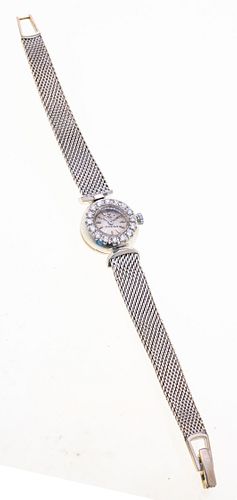 OMEGA WHITE GOLD AND DIAMONDS LADIES WATCH L 6" 