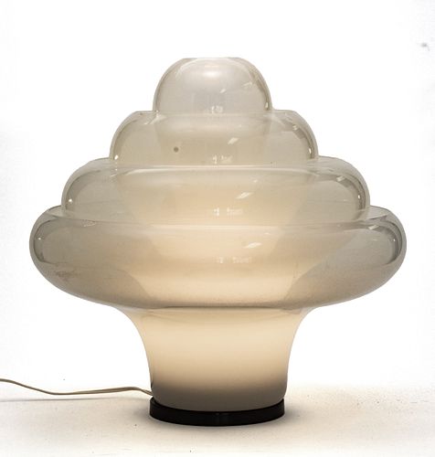 Carlo Nason (Italian, B. 1935) For Mazzega, Mid Century Murano Glass 'Lotus' Lamp, 1960, H 18'' W 17''