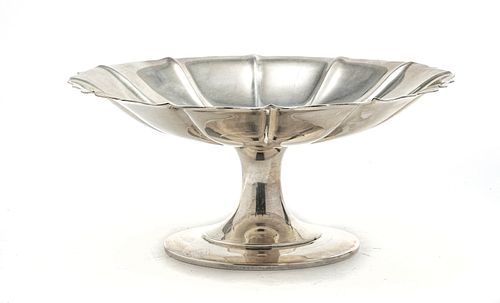 STERLING SILVER PEDESTAL COMPOTE BY HW CO 17 T. O. 