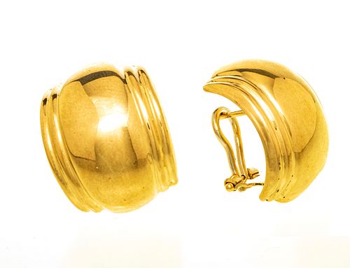 18KT YELLOW GOLD CLIP EARRINGS .48 TR OZ. 