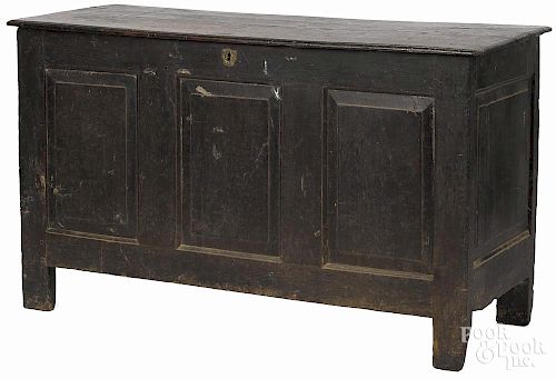 Jacobean joined oak blanket chest, early 18th c., 29 1/4'' h., 48 1/2'' w.
