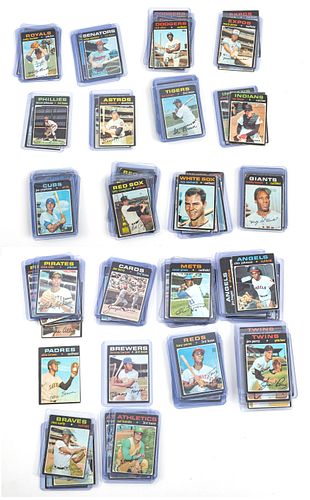 GROUPING OF TOPPS BASEBALL CARDS, 1971, 120 CARDS, H 3 1/2", W 2 1/2" 