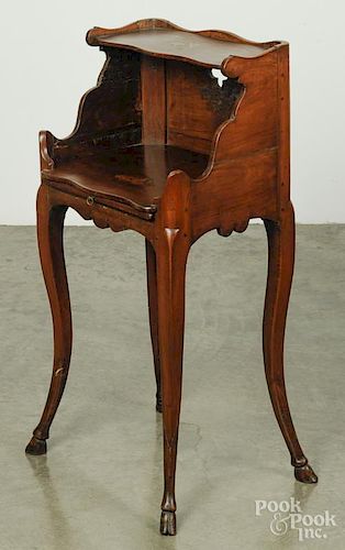 French fruitwood stand, early 19th c., 30 1/2'' h., 14 1/2'' w.