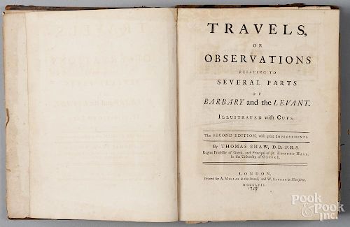 Shaw, Thomas Travel or Observations Relating to Several Parts of Barbary and the Levant
