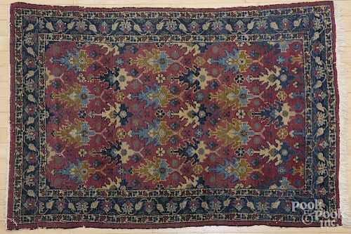 Semi Antique Hamadan carpet, 4'8'' x 3'1''.