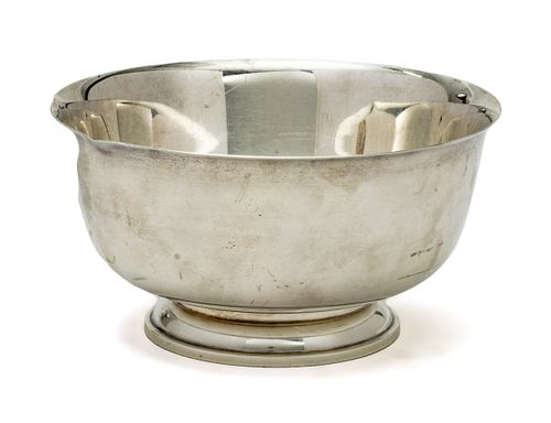 Sterling Silver Revere Bowl By Fred Hirsch Co H 3.5'' Dia. 7'' 10.5t oz
