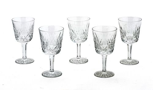 Waterford Crystal Sherry Glasses Lismore Pattern, H 4.5'' 10 pcs