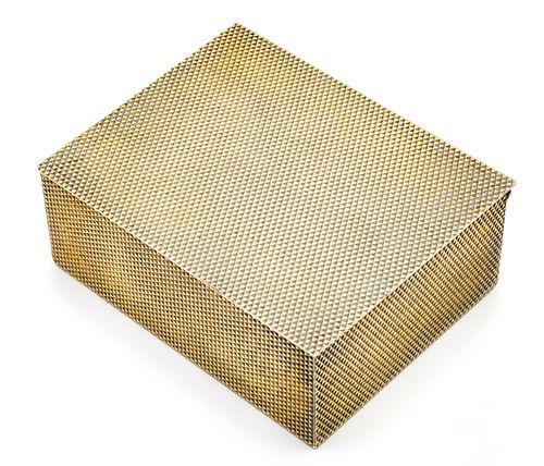 Tiffany & Co (American) Sterling Silver Hinged Box, C. 1907, H 1.5'' L 4'' Depth 3.25''