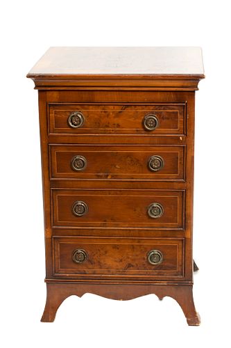 Mahogany Federal Style Chest Of Drawers  1940, H 24'' W 15.5'' Depth 14''