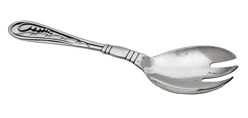 Georg Jensen Sterling Silver Serving Fork "Blossom" L 7.5'' 1 pc
