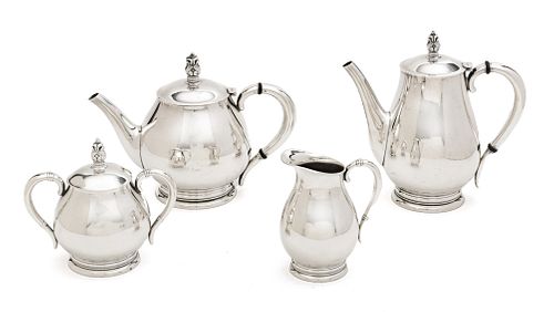 Royal Danish, By International Sterling Silver Tea Set 4 pcs
