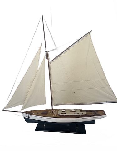 Wooden Sailboat Model H 44'' W 8'' L 50''