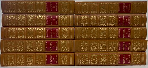 The Easton Press, Leather Bound Books, The History Of England, H 9'' 10 pcs