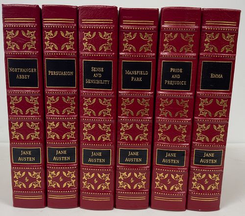 The Easton Press, Leather Bound Books, The Novels Of Jane Austen, H 9'' 6 pcs