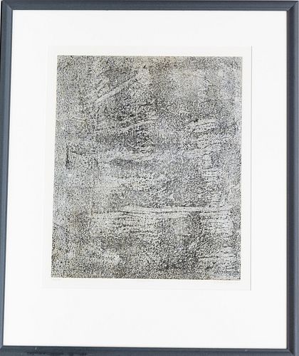 JEAN DUBUFFET (FRENCH, 1901–1985) LITHOGRAPH ON ARCHES WOVE PAPER,  1961 H 17.625" W 14.5" INSOUCIANCE 