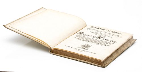 NICOLAES PETTER, "ARTIFICIAL WRESTLER" 1674 "WORSTEL - KONST", ILL ROMEYN DE HOOGHE, 71 ETCHINGS 