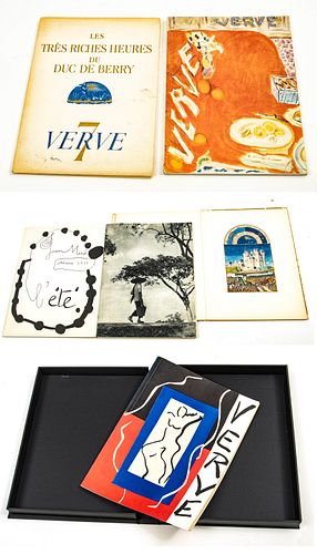 VERVE: AN ARTISTIC AND LITERARY QUARTERLY THREE ISSUES, WITH REFERENCE BOOK H 14" W 10.5" VOL. 1, NO. 1; VOL. 1 NO. 3; VOL. 2 NO. 7 