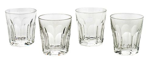 WATERFORD 'SHEILA' CUT CRYSTAL OLD FASHIONED GLASSES, 9 PCS, H 3.5", DIA 3.25" 