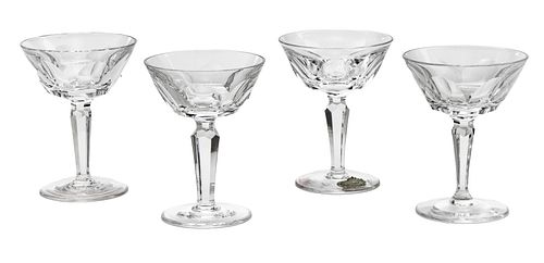 WATERFORD 'SHEILA' CUT CRYSTAL COCKTAIL GLASSES, 12 PCS, H 4", DIA 3"