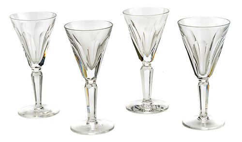 WATERFORD 'SHEILA' CUT CRYSTAL SHERRY GLASSES, 12 PCS, H 5.5", DIA 2.25" 