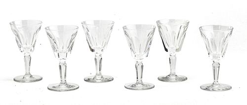 WATERFORD 'SHEILA' CUT CRYSTAL PORT WINE GLASSES, 12 PCS, H 4.5", DIA 2.5" 