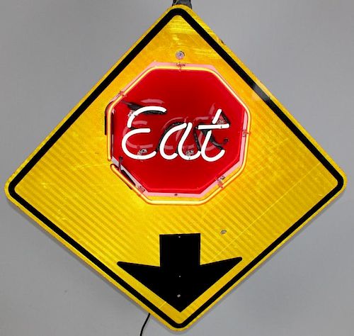 "Eat" Custom made Neon sign