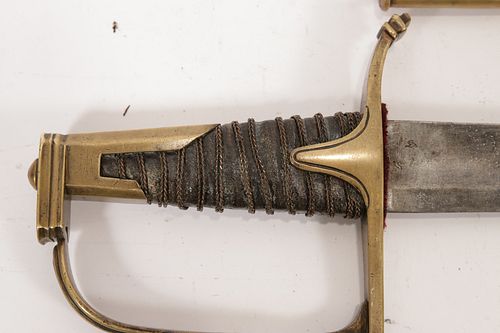HUSSAR OFFICER'S SWORD, NAPOLEONIC ERA FRENCH C. 1805-1810, L 30 1/2" OVERALL 
