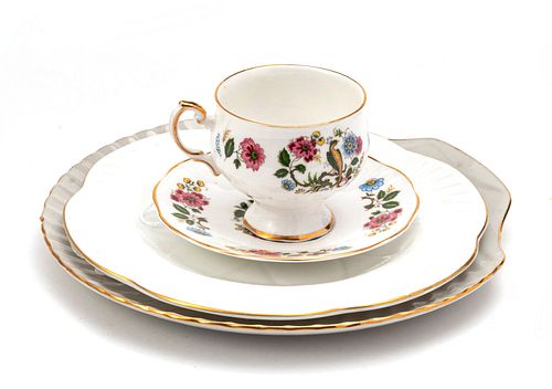 SHELLEY PLATE 8", ROSINA CUP AND SAUCER 