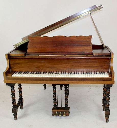 Antique Lauter grand piano in mahogany