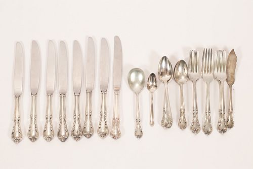 EASTERLING STERLING SILVER FLATWARE, 24 PCS (+ OTHERS), T.W. 19.66 TOZ 