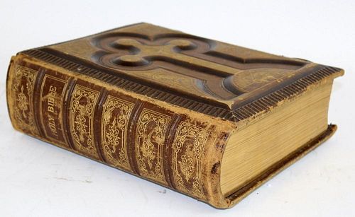 1875 Leather bound Catholic Bible