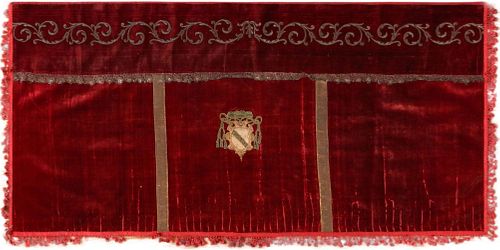 Antique European Textile 5 ft 2 in x 2 ft 6 in (1.57 m x 0.76m)