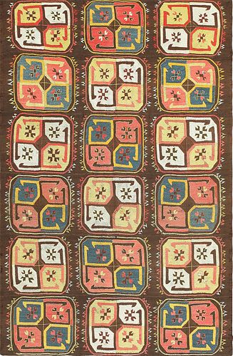 Antique Turkman Design Uzbekistan Embroidery Textile 6 ft x 4 ft (1.83 m x 1.22 m)