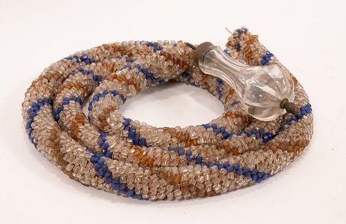 GLASS BEADED ROPE, L 77" 
