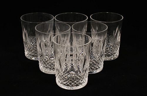 WATERFORD 'COLLEEN' CRYSTAL DOUBLE OLD FASHIONED, 6 PCS, H 4.5"
