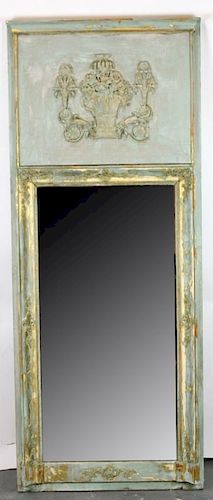 Antique French Empire trumeau mirror