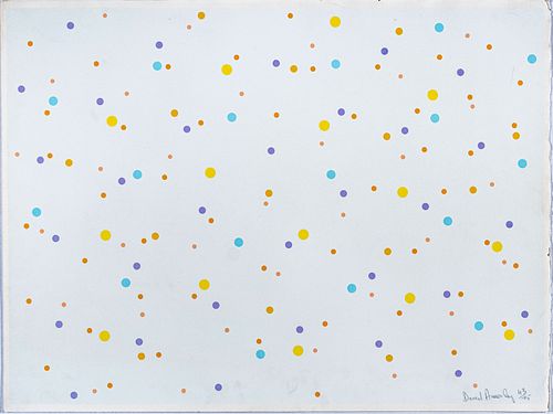 DAVID ANNESLEY (BRITISH, B. 1936) LITHOGRAPH IN COLORS, ON WOVE PAPER, H 21.75" W 30" (IMAGE) DOTS 