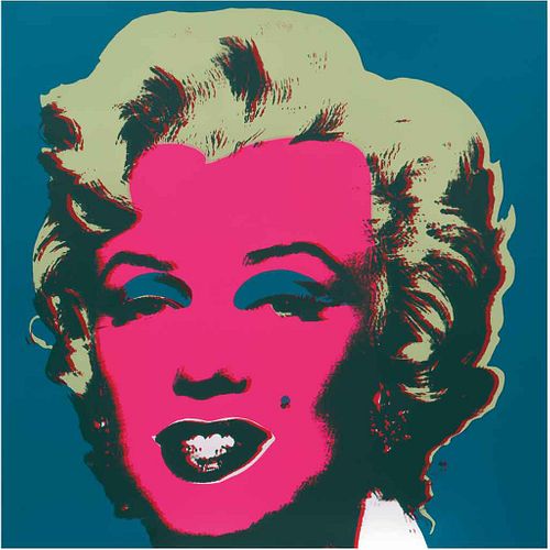 ANDY WARHOL, II.30: Marilyn Monroe, Con sello en la parte posterior, Serigrafía sin tiraje, 91.4 x 91. 4 cm medidas totales