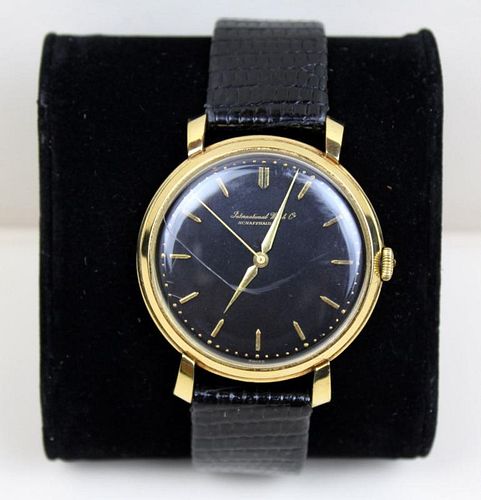 IWC Schaffhausen vintage 18kt gold watch
