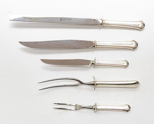 TOWLE STERLING "CHIPPENDALE" 4 PIECE CARVING SET 