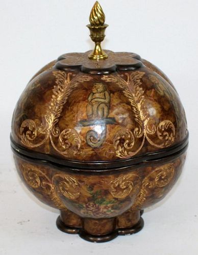 Maitland Smith spherical lidded box