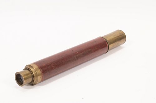 BRASS AND WOODEN SHIPS TELESCOPE L 19" DIA 2.5" 