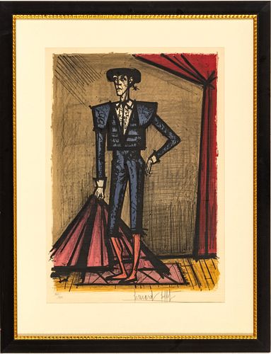 Bernard Buffet (French, 1928-1999) Lithograph In Colors, On Wove Paper  1966, Torero, H 27.25'' W 19.5''