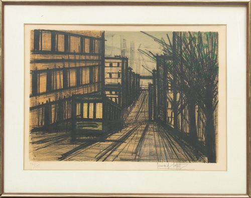 Bernard Buffet (French, 1928-1999) Lithograph In Colors, On Wove Paper,  1966, San Francisco, H 18'' W 26.5''
