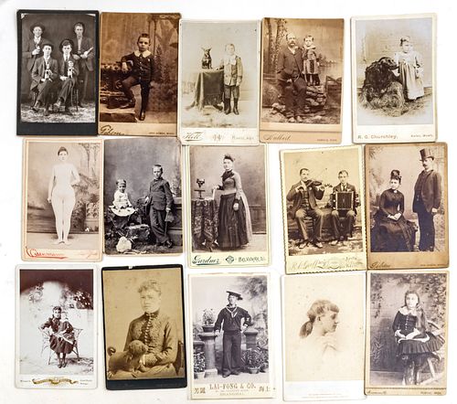 Vintage Photograph Grouping, C. 1890-1910, Approximately 120 Pieces,
